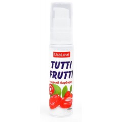 Гель-смазка Tutti-frutti со вкусом барбариса - 30 гр.