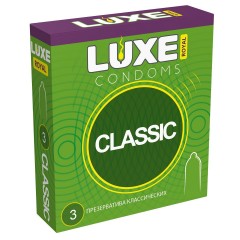 Гладкие презервативы LUXE Royal Classic - 3 шт.